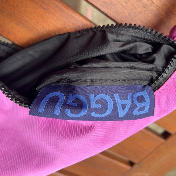 BAGGU Nylon Mini Shoulder Bag PINK - Picture 6 of 9